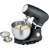 Severin KM 3898, 5,5 l, Svart, Silver, Rostfritt stål, 1000 W, 380 mm, 235 mm