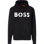 BOSS för män. 50523074 Hoodie Logo Oversize svart (XL), Casual, Bomull
