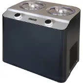 Unold Doppio, Glassmaskin med kompressor, 2,4 l, 2 hoar, Svart, Satinstål, 30 min, 1,15 m