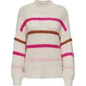 ONLY Tröja 'ONLMY' elfenben / konjak / rosa / rosé
