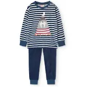 Boboli Velour Pyjamas Med Långa ärmar