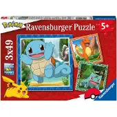 Ravensburger Pokémon Pussel 3x49 bitar