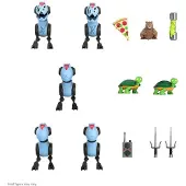 Super7 Teenage Mutant Ninja Turtles Mousers 5-Pack - ULTIMATES! 7 i skala actionfigur