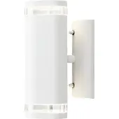 Konstsmide Vägglampa utomhus Modena, dimbar, Vitt / opal, Aluminium / grå / zink, Modern, Utomhusvägglampa
