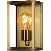 Konstsmide Vägglampa utomhus Carpi, dimbar, Mässing / guld, Metall, Modern, Utomhusvägglampa