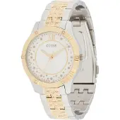 GUESS Analog klocka 'Starstruck' guld / silver / transparent
