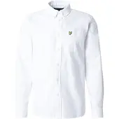 Lyle & Scott Skjorta Enfärgad Oxford Vit Storlek