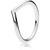 Pandora Polished Silver Wishbone ring 196314-50