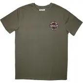 Ginza.se Johnny Cash: Unisex T-Shirt/Mini American Rebel Logo (Green) (X-Large)