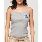 Superdry Essential Button Down ärmlös T-shirt