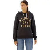 Superdry Glitter Graphic Logo Huvtröja