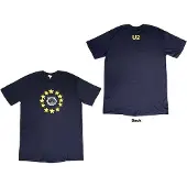 Ginza.se U2: Unisex T-Shirt/EU Stars 2018 (Navy Blue) (Ex-Tour) (Large)