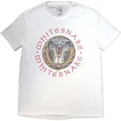 Ginza.se Whitesnake: Unisex T-Shirt/Donnington Snake (White) (Small)