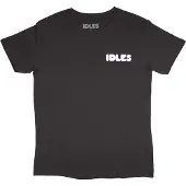 Ginza.se Idles: Unisex T-Shirt/Cartoon Flower (Black) (Back Print) (Medium)