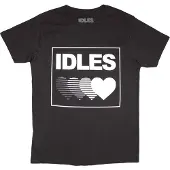 Ginza.se Idles: Unisex T-Shirt/Gradient Heart (Black) (Small)