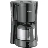Severin KA 4835 Type - Kaffemaskin - 8 koppar - borstat rostfritt stål/svart
