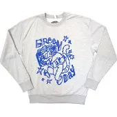 Ginza.se Green Day: Unisex Sweatshirt/Cat Blaster (Grey) (Medium)