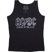 Ginza.se AC/DC: Ladies Vest T-Shirt/Back In Black (Black) (Large)