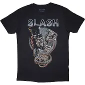 Ginza.se Slash: Unisex T-Shirt/Skull Guitar Snake (Black) (XX-Large)