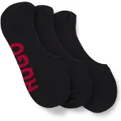 HUGO Three-pack of invisible socks with large logos