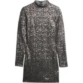 Superdry Sequin Mock Långärmad Kort Klänning