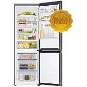 Samsung RB34C602EB1 kyl – 341 l frostfri, bottom freezer, svart rostfritt stål