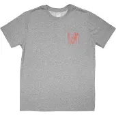 Ginza.se Korn: Unisex T-Shirt/Mini Red Logo (Grey) (Large)