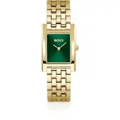 BOSS Analog klocka guld / smaragd