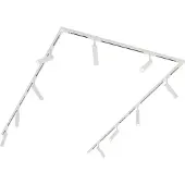 QAZQA Modernt skensystem med 10 spotlights vitt 1-fas - Slimline Uzzy
