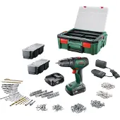 Bosch UniversalDrill 18 förarborr (2 batterier 1,5Ah + SystemBox + 241 tillbehör)