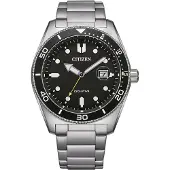 Citizen Marine Eco-Drive 3 Hands black AW1760-81E
