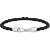 Thomas Sabo Rebel At Heart svart 5 mm läderarmband A2149-682-11-L21