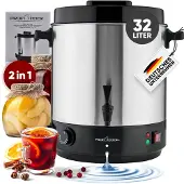 ProfiCook PC-EKA 1283, 32 l, 14 l, Svart, Rostfritt stål, Rostfritt stål, Plast, Plast