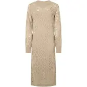 Pepe Jeans för kvinnor. PL953588 Hailey beige klänning (XS), Casual, Akryl, Lång ärm