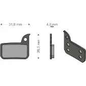 Brenta Ciclo Hrd/etap/ultimate/tlm Sram Sintradbromsbelägg
