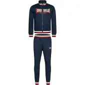 Lonsdale Träningsoverall 'Poolewe' ljusbeige / marinblå / cranberry