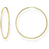 Thomas Sabo Large Hoop 18k guldpläterade stora silverhoops CR729-413-39