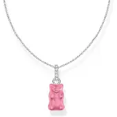 Thomas Sabo Haribo silver necklace with pink goldbears and zirconia halsband KE2209-052-9-L45V