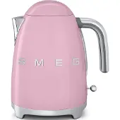 Smeg 50''s Style Vattenkokare KLF03PKEU Rosa, 1,7 l, 2400 W, Rosa, Rostfritt stål, Vattennivå indikator, Överhettningsskydd