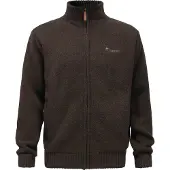 Pinewood Hurricane Full Zip Tröja (Färg: D.Brown Mel, Storlek: Small)