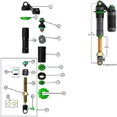 DVO Jadex14 Mm Metric 65 Mm Kit Med Bakre Stötdämpare