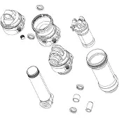 RockShox Trek Isostrut A1+ 2024+ Kit Med Bakre Stötdämpare