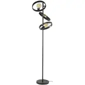 Zijlstra Golvlampa Ringelbach, Svart, Vardagsrum / matsal, Metall, Modern, Golvlampa