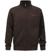 Pinewood Hurricane Full Zip Tröja (Färg: D.Brown Mel, Storlek: 3XL)
