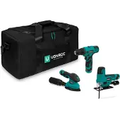 Vonroc Verktygsset 12V | Inkl. 3 maskiner, 3st batterier och verktygsväska