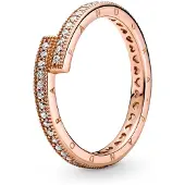 Pandora Sparkling Overlapping ring 189491C01-52