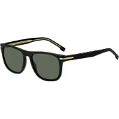 HUGO BOSS Black-acetate sunglasses with gold-tone hardware