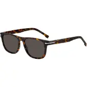 BOSS Havana-acetate sunglasses with silver-tone hardware