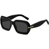 BOSS Black-acetate sunglasses with gold-tone hinges