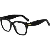 BOSS Black-acetate optical frames with gold-tone hinges